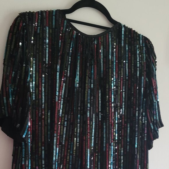 Retail $349 Graham & Spencer MYTHERESA Nikky Sequin Top NWT - Picture 12 of 14